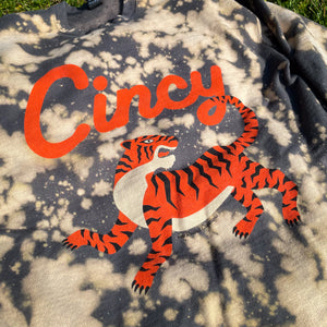 Cincy Bengal Tiger: Hand-Dyed Sweatshirt (PRE-ORDER)
