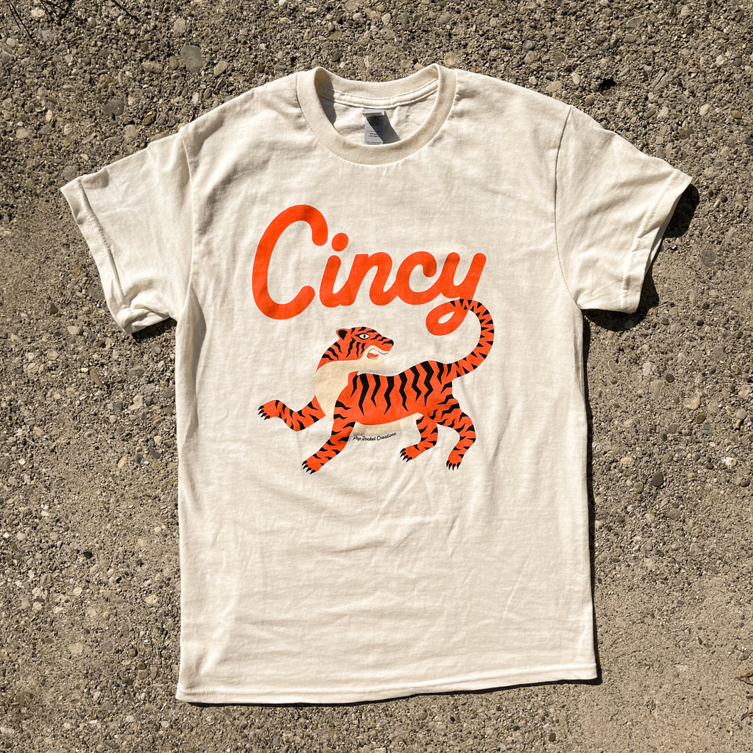 Cincy Bengal Tiger T-Shirt (warm white)