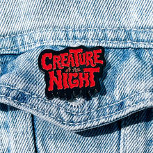 Load image into Gallery viewer, Creature of the Night Enamel Pin - available in Slime Green and Rocky Red!