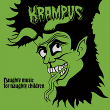 Load image into Gallery viewer, Krampus Album Art Print - Green or Red!
