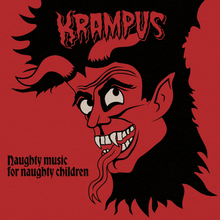 Load image into Gallery viewer, Krampus Album Art Print - Green or Red!