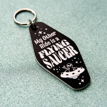 Load image into Gallery viewer, Flying Saucer Motel Keychain