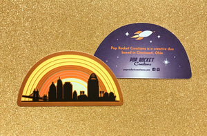 Cincinnati Skyline Sticker & Post Card Set