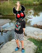 Load image into Gallery viewer, NEW Mothman Club - Kids Checkered T-Shirt