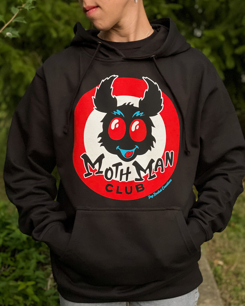 *PRE-ORDER* MothMan Club black Hoodie *PRE-ORDER*
