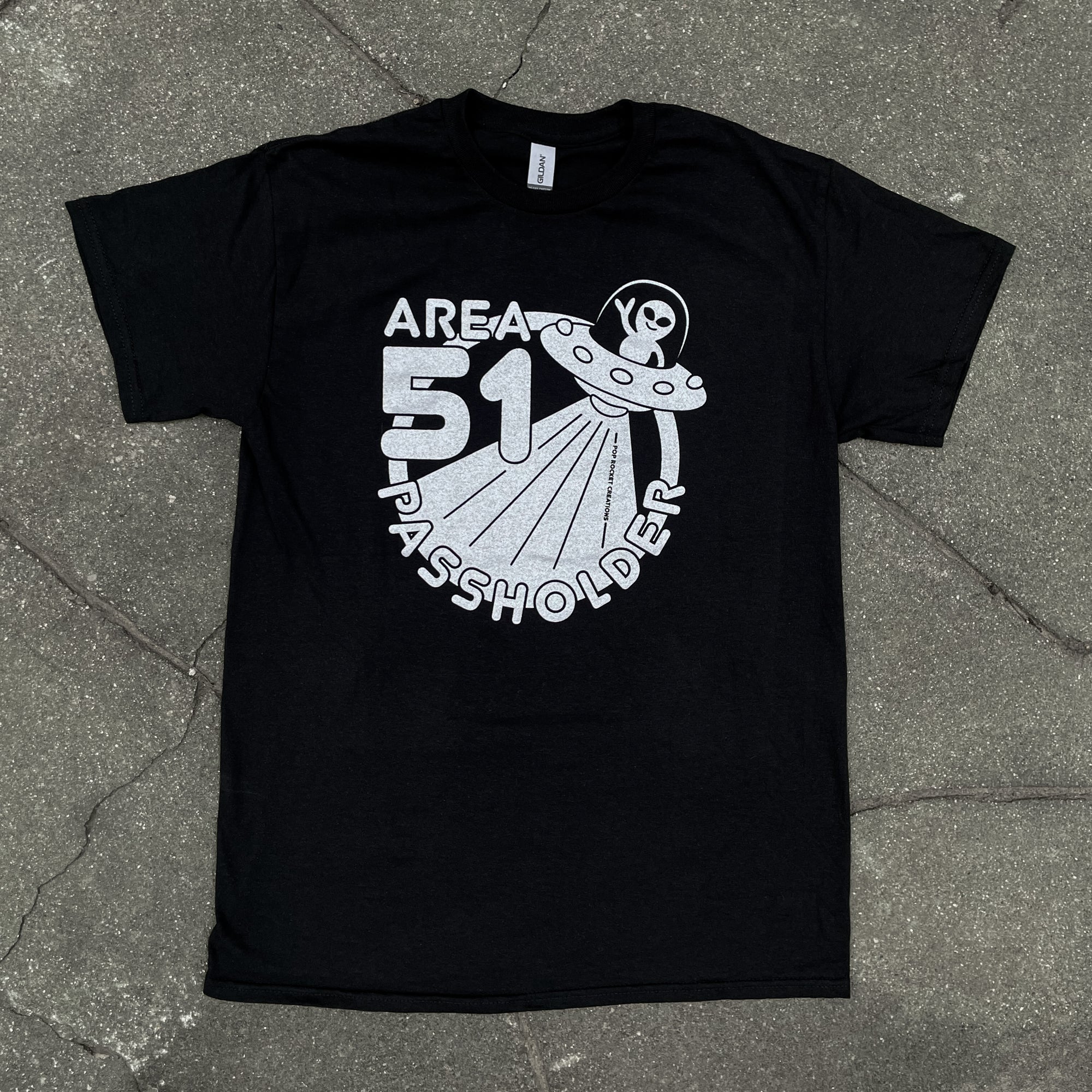 Area 51 Passholder T-Shirt – Pop Rocket Creations