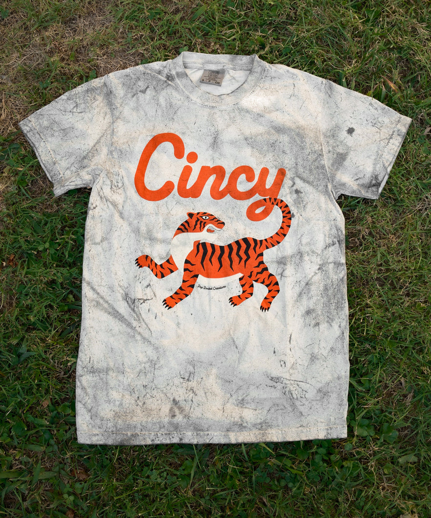 NEW Cincy Bengal Tiger T-Shirt (garment dyed)