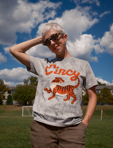 NEW Cincy Bengal Tiger T-Shirt (garment dyed)