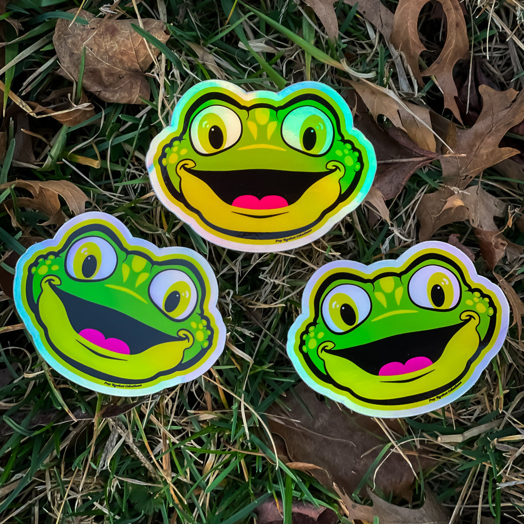 Frogman Holographic Sticker