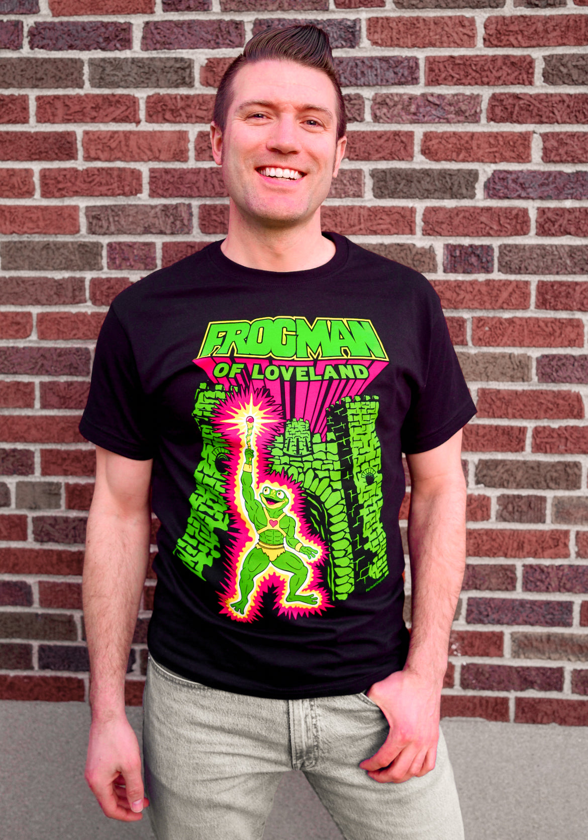 vaultroom KEYDOG THE LAUGHING MAN Tシャツ Frogman of the Universe T-Shirt (black) – Pop Rocket Creations
