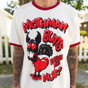 NEW Mothman Butts Ringer T-Shirt