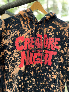 Creature of the Night Hoodie - Splatter Dyed!