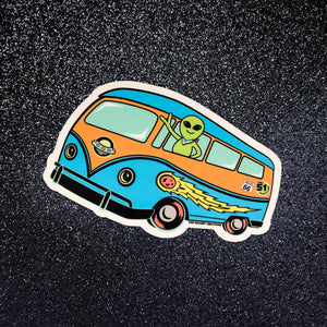 Alien Road Trip Sticker