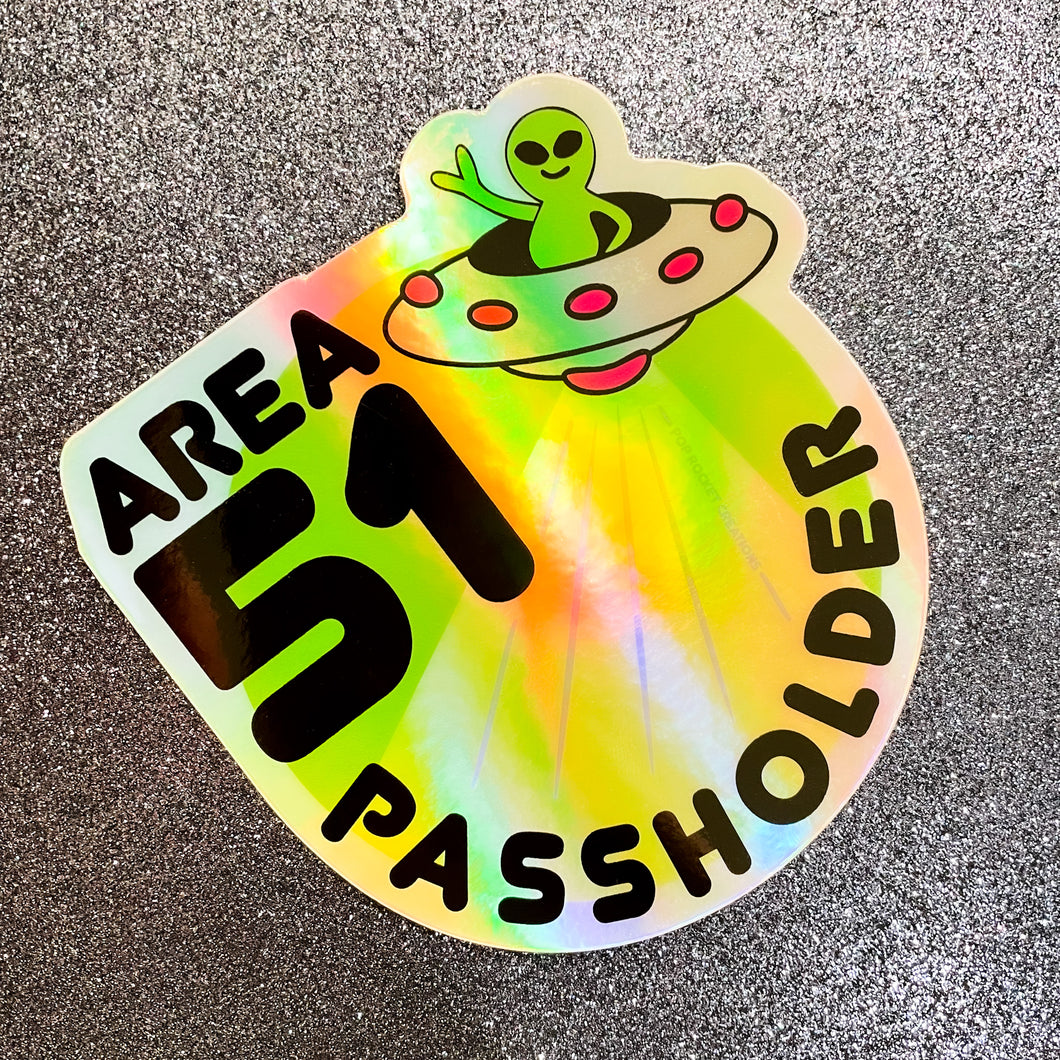 Area 51 Passholder Sticker