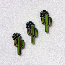 Load image into Gallery viewer, Cactus Moon Pin (glows in the dark!)