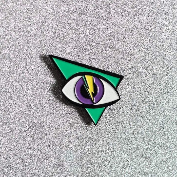 Electric Eye Pin (glows in the dark!)