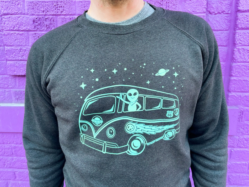 Alien Road Trip Crewneck Sweatshirt