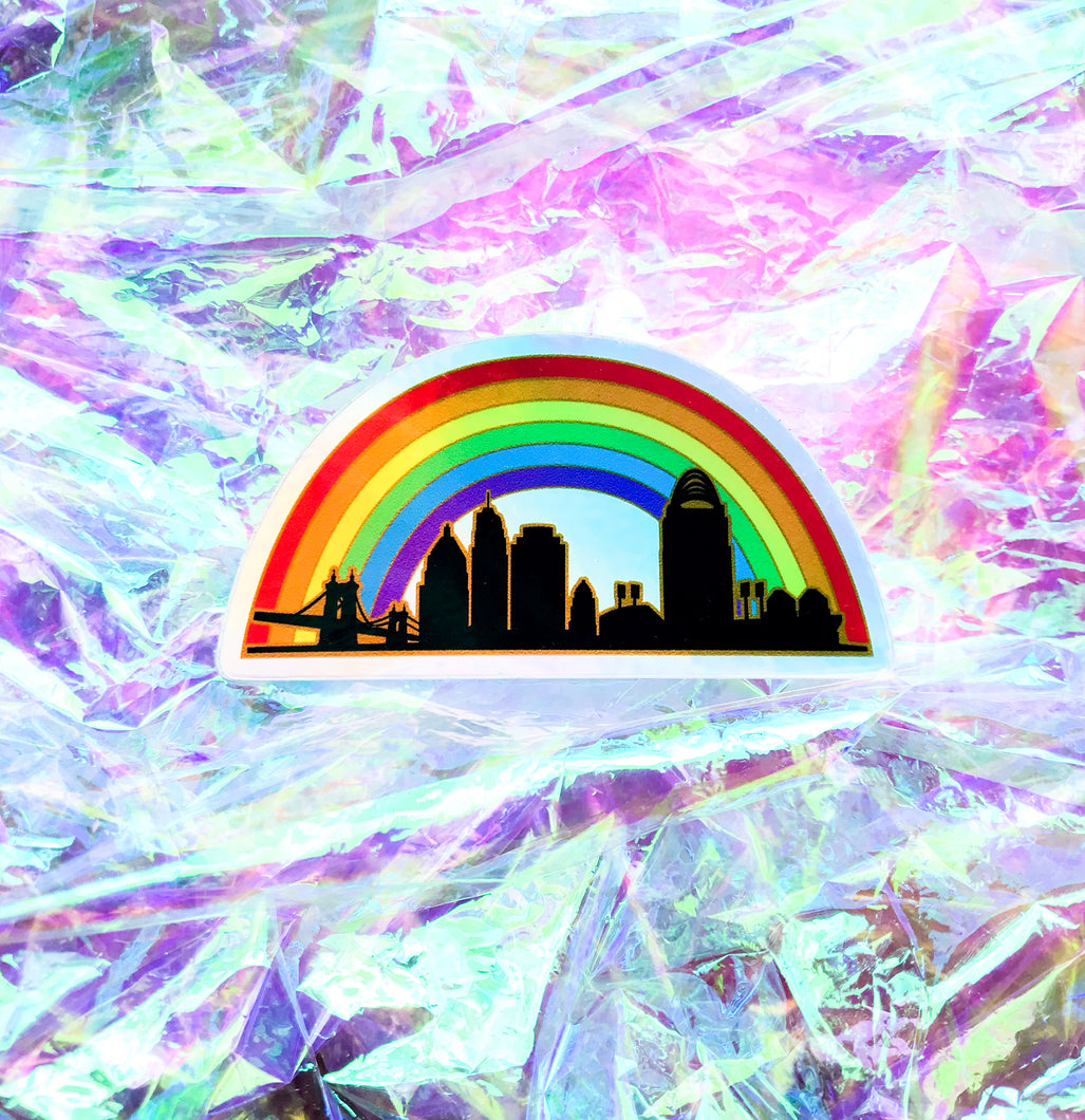 Cincy Pride Holographic Sticker