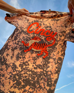 Cincy Bengal Tiger: Hand-Dyed T-Shirt (PRE-ORDER)