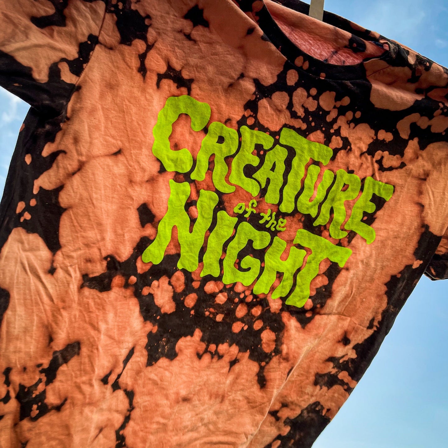 Creature of the Night: Splatter Dyed T-Shirt