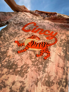 Cincy Bengal Tiger: Hand-Dyed T-Shirt