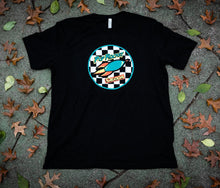 Load image into Gallery viewer, Pop Rocket Creations Checkered T-shirt (unisex)