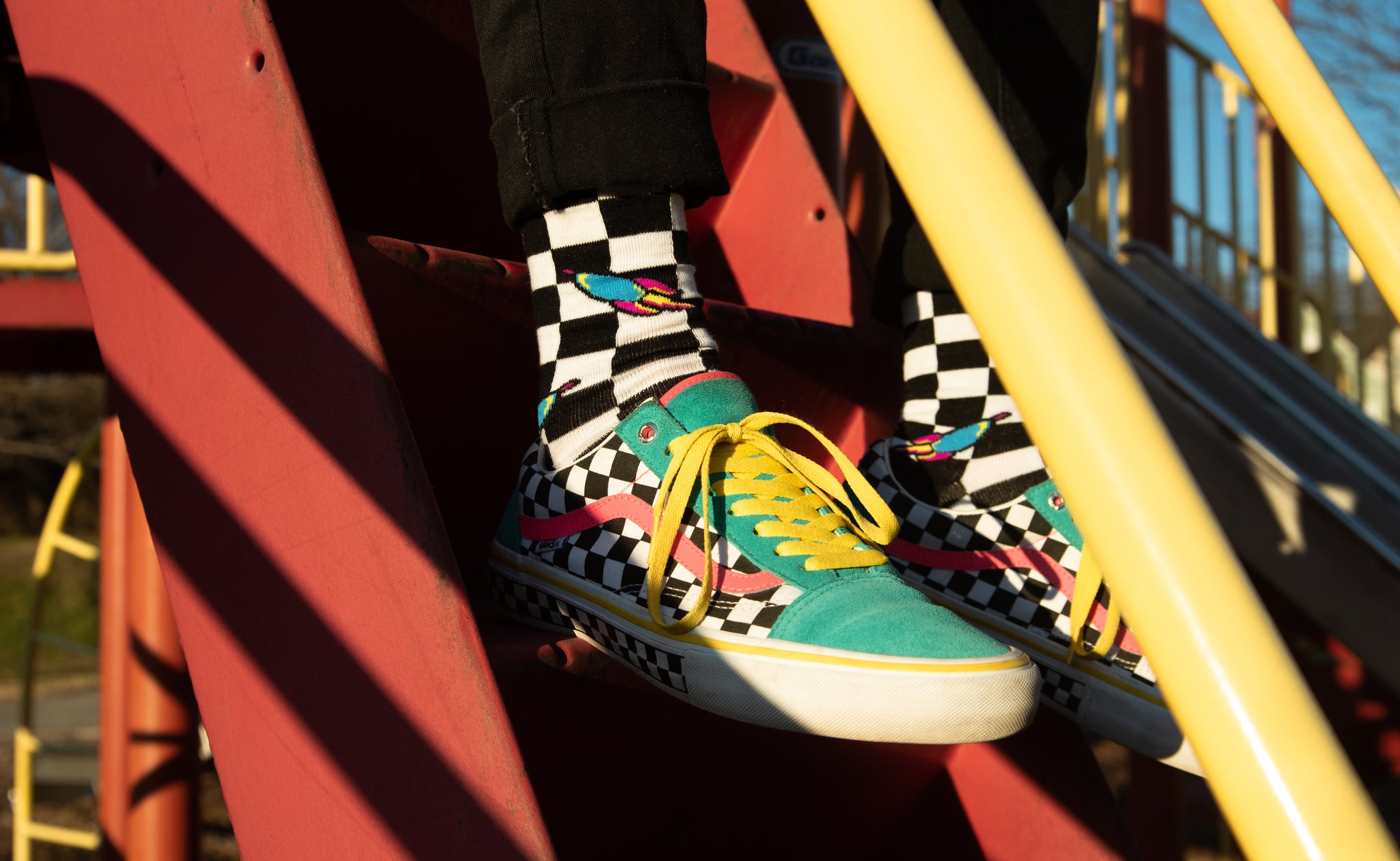 Pochete Vans Checker Block Checkerboard Xadrez Colorido - Rock City