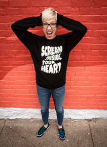 "Scream Inside Your Heart" Crewneck Sweatshirt